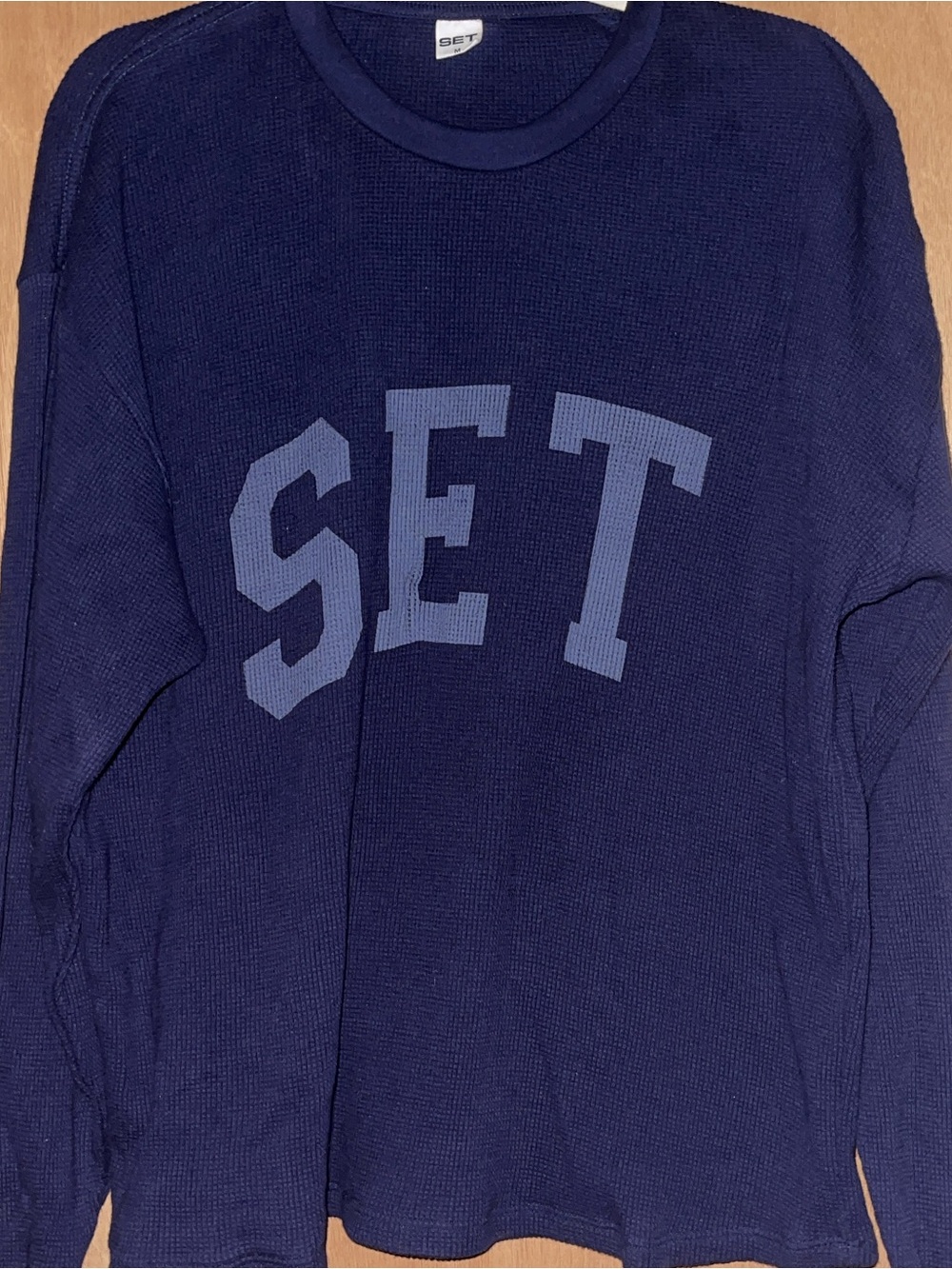 SET Active Lounge Cuffed Waffle Knit Long Sleeve